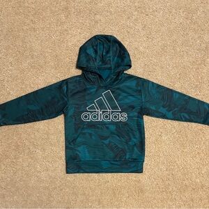 Adidas Kids green Patterned Hoodie